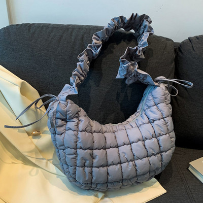 Γυναικεία μόδα τσάντα σχεδιαστή μασχάλης Δημιουργικές τσάντες με χιαστί με επένδυση με ρυθμιζόμενο ιμάντα ώμου Τσάντα σύννεφο με φούσκα