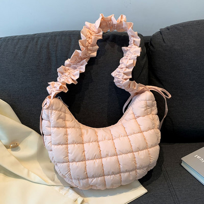 Γυναικεία μόδα τσάντα σχεδιαστή μασχάλης Δημιουργικές τσάντες με χιαστί με επένδυση με ρυθμιζόμενο ιμάντα ώμου Τσάντα σύννεφο με φούσκα