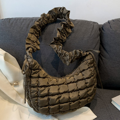 Γυναικεία μόδα τσάντα σχεδιαστή μασχάλης Δημιουργικές τσάντες με χιαστί με επένδυση με ρυθμιζόμενο ιμάντα ώμου Τσάντα σύννεφο με φούσκα