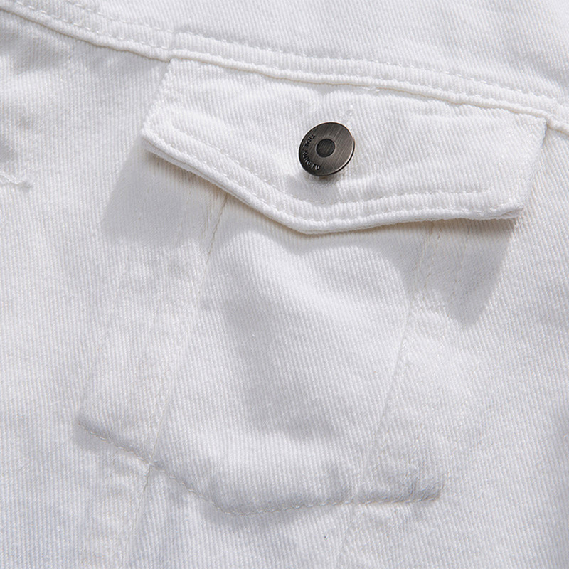 Πανωφόρι για Ανδρικά Τζιν Παλτό Άνοιξη Φθινόπωρο Ελεύθερο Χρώμα ντεγκραντέ Ζεστό παλτό Ανδρικό αντιανεμικό ανδρικό τζιν μπουφάν Κορυφαίο κορεατικό στυλ