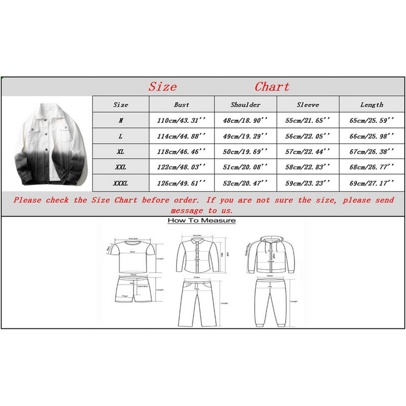 Πανωφόρι για Ανδρικά Τζιν Παλτό Άνοιξη Φθινόπωρο Ελεύθερο Χρώμα ντεγκραντέ Ζεστό παλτό Ανδρικό αντιανεμικό ανδρικό τζιν μπουφάν Κορυφαίο κορεατικό στυλ