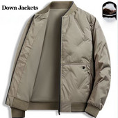 Μπουφάν πουπουλένιο ανδρικό κοντό 2023 νέο χειμωνιάτικο ελαφρύ ζεστό μοντέρνο και όμορφο μοντέρνο μπουφάν μπέιζμπολ