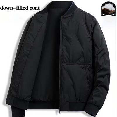 Μπουφάν πουπουλένιο ανδρικό κοντό 2023 νέο χειμωνιάτικο ελαφρύ ζεστό μοντέρνο και όμορφο μοντέρνο μπουφάν μπέιζμπολ