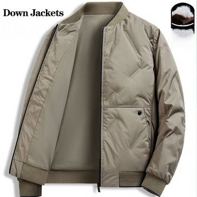 Μπουφάν πουπουλένιο ανδρικό κοντό 2023 νέο χειμωνιάτικο ελαφρύ ζεστό μοντέρνο και όμορφο μοντέρνο μπουφάν μπέιζμπολ