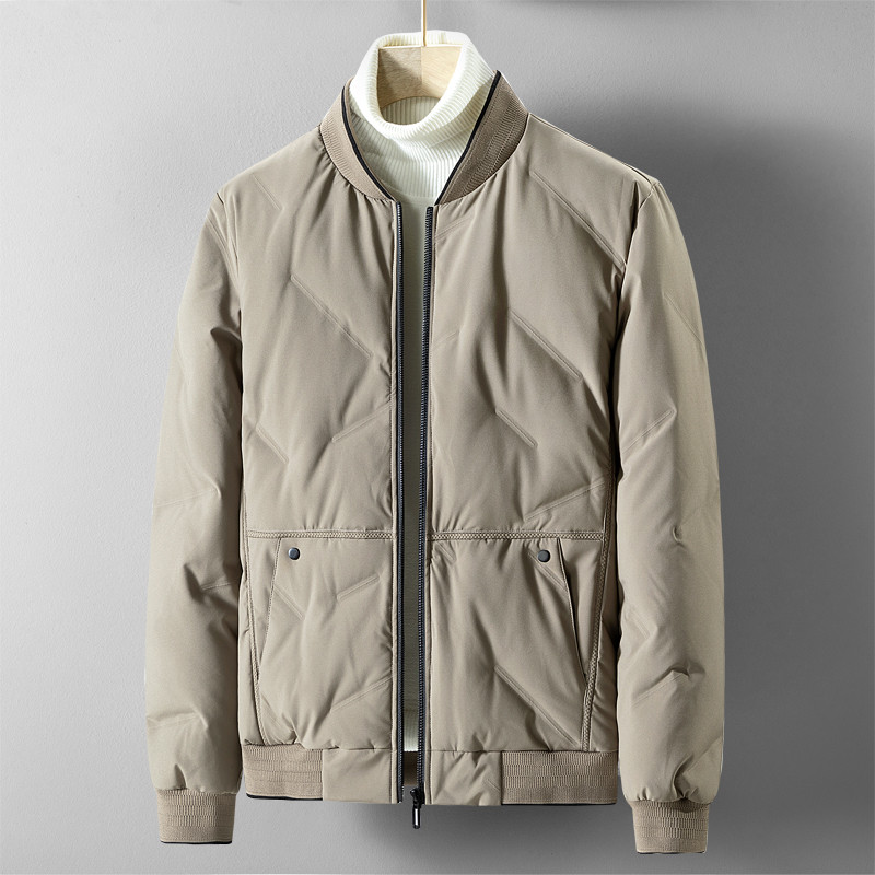 Μπουφάν πουπουλένιο ανδρικό κοντό 2023 νέο χειμωνιάτικο ελαφρύ ζεστό μοντέρνο και όμορφο μοντέρνο μπουφάν μπέιζμπολ