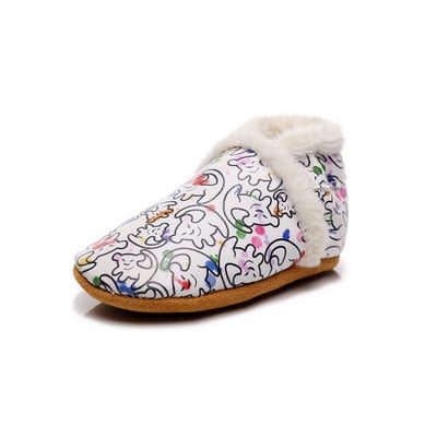 Őszi téli új valódi bőr baba mokaszin puha aljú baba első sétáló csecsemők kiságy cipő tipegő téli beltéri cipők