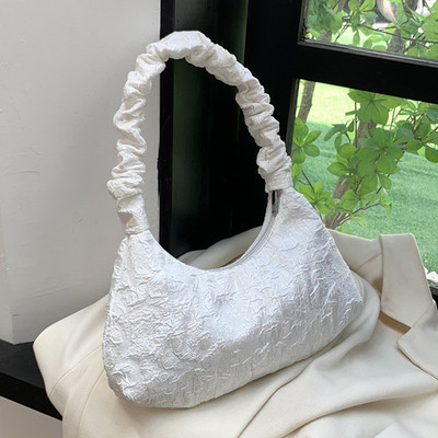 Genți de umăr pentru femei Geantă de subrat plisată de nailon pentru femei