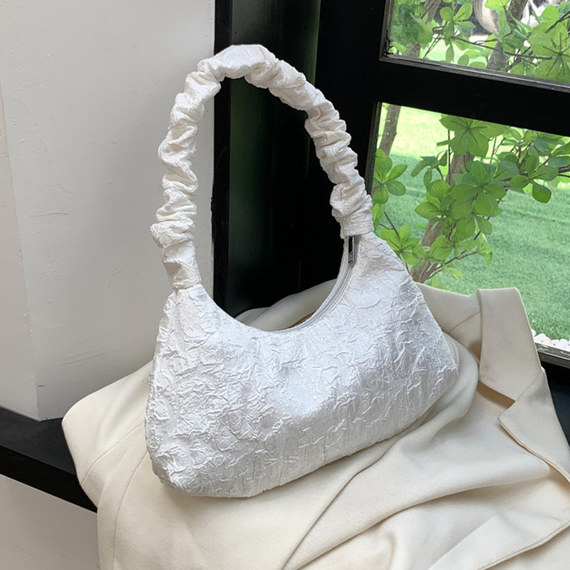 Genți de umăr pentru femei Geantă de subrat plisată de nailon pentru femei