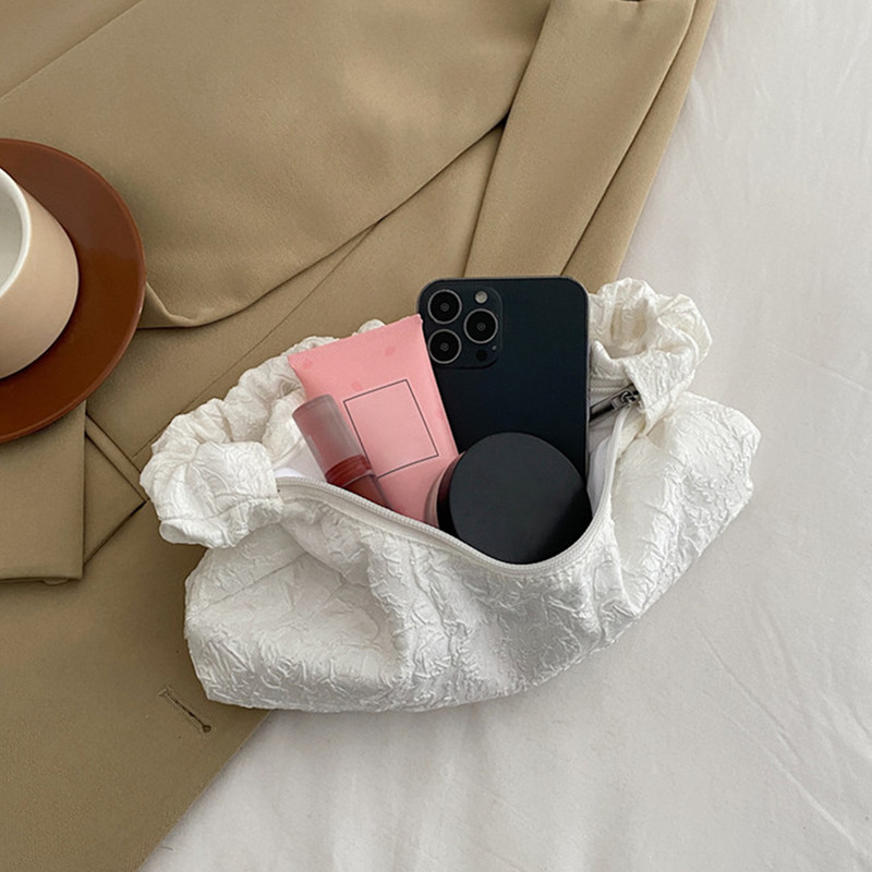 Genți de umăr pentru femei Geantă de subrat plisată de nailon pentru femei