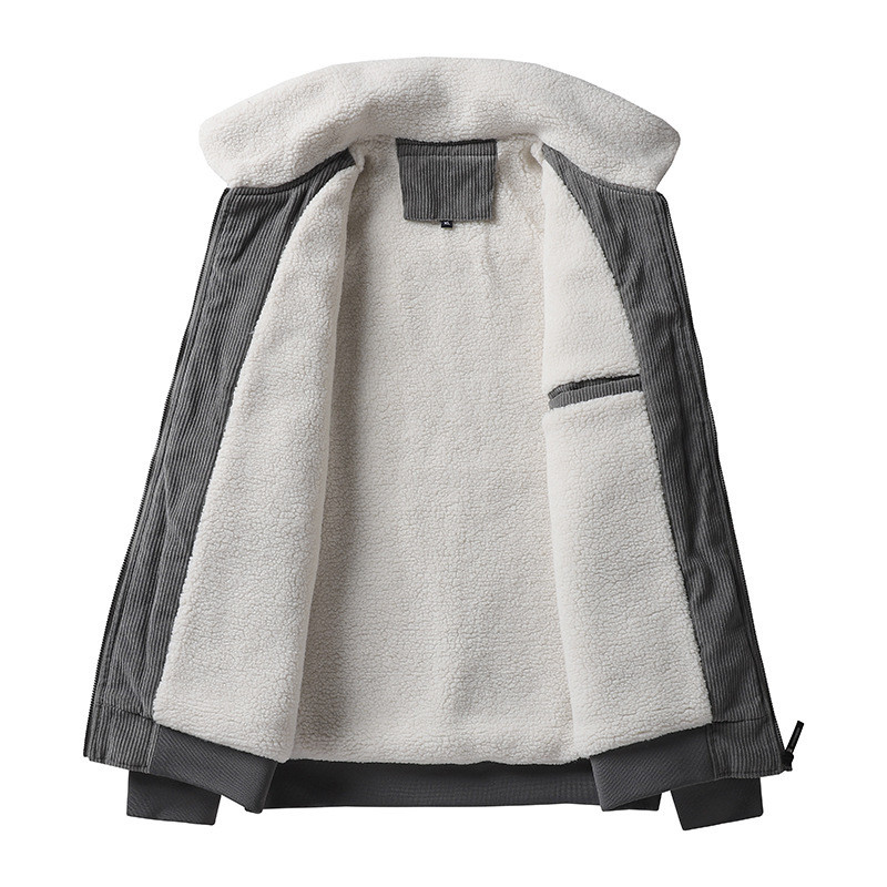 New Fashion Ανδρικά Κοτλέ Χειμερινά Παλτό Fleece Down Μπουφάν Casual Jaquetas Ανδρικά πιο χοντρά Ζεστά πάρκα Κοντά μπουφάν Winer Μέγεθος 5XL