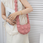 Casual καπιτονέ Hobos Γυναικείες τσάντες χιαστί ντιζάιν Τσάντες με νάιλον επένδυση Πολυτελής μαλακή φουσκωτή τσάντα Μικρή τσάντα τσάντα αγορών