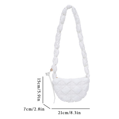 Casual καπιτονέ Hobos Γυναικείες τσάντες χιαστί ντιζάιν Τσάντες με νάιλον επένδυση Πολυτελής μαλακή φουσκωτή τσάντα Μικρή τσάντα τσάντα αγορών