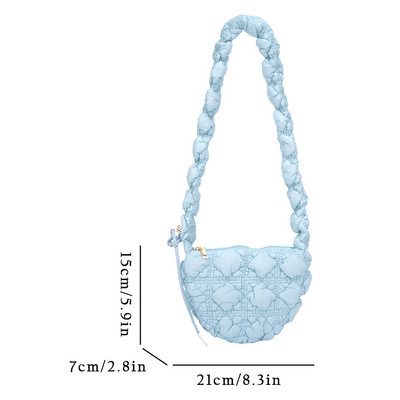 Casual καπιτονέ Hobos Γυναικείες τσάντες χιαστί ντιζάιν Τσάντες με νάιλον επένδυση Πολυτελής μαλακή φουσκωτή τσάντα Μικρή τσάντα τσάντα αγορών