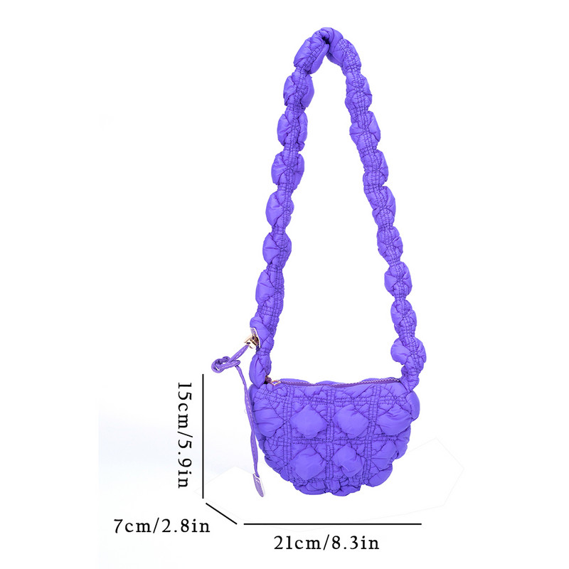 Casual καπιτονέ Hobos Γυναικείες τσάντες χιαστί ντιζάιν Τσάντες με νάιλον επένδυση Πολυτελής μαλακή φουσκωτή τσάντα Μικρή τσάντα τσάντα αγορών