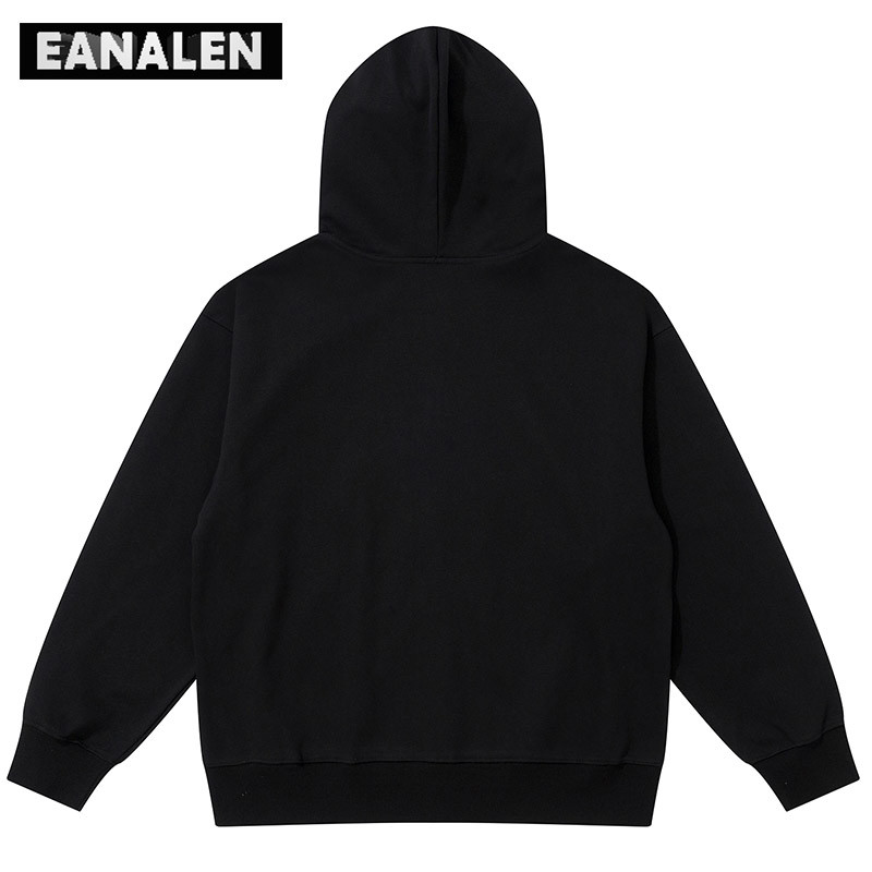 Harajuku Ρετρό Μαύρο Κίτρινο Αστέρι Γραφικό Φούτερ με κουκούλα Σακάκι Ανδρικό φόρεμα μεγάλου μεγέθους πανκ ροκ Γυναικείο μπουφάν Grunge Y2K