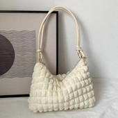 Υψηλής ποιότητας ελαφριά μεγάλη τσάντα τσάντα μασχάλης Μαλακή τσάντα σύννεφου Γυναικεία ντιζάιν τσάντα χειρός Γυναικεία τσάντα ώμου 주름가방