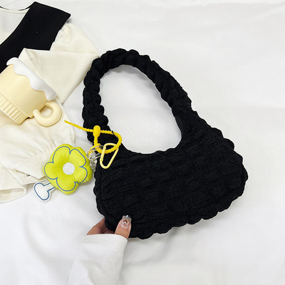 Υψηλής ποιότητας ελαφριά μεγάλη τσάντα τσάντα μασχάλης Μαλακή τσάντα σύννεφου Γυναικεία ντιζάιν τσάντα χειρός Γυναικεία τσάντα ώμου 주름가방