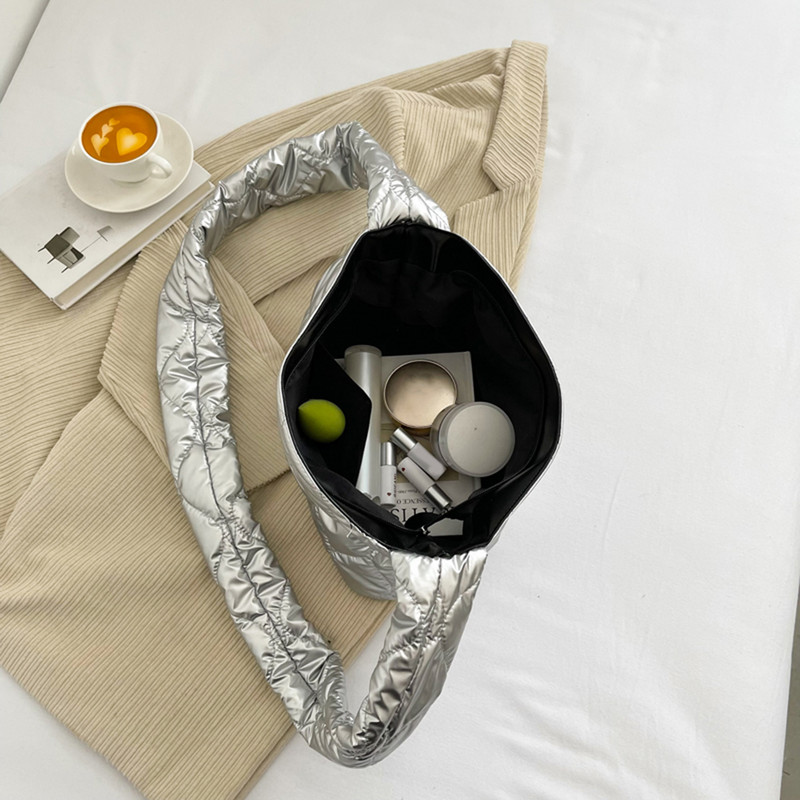 Genți de toamnă iarnă pentru femei, genți de mână cu zăbrele rombice matlasate, portabile, ocazionale, de culoare solidă, pentru cumpărături pentru fete