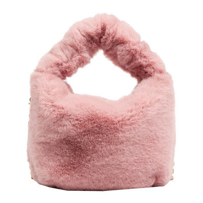 Χειμερινές γυναικείες τσάντες γυναικείες τσάντες χειρός από ψεύτικη γούνα Επάνω λαβή Λούτρινη τσάντα ώμου χιαστί Πορτοφόλι Πολυτελείς ντιζάιν τσάντες καρπού