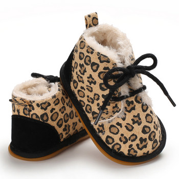 Бебешки обувки с тема леопард, момче, новородено, малко дете, ежедневни памучни подметки, противоплъзгащи се, дишащи, мокасини за първи проходилки, обувки