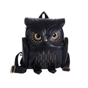 2022, rucsac cu bufniță din piele PU pentru femei, drăguț cu desene animate, ocazional, de călătorie, geantă de umăr, geantă de carte de umăr