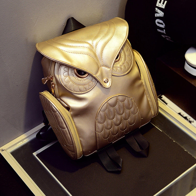 2022, rucsac cu bufniță din piele PU pentru femei, drăguț cu desene animate, ocazional, de călătorie, geantă de umăr, geantă de carte de umăr