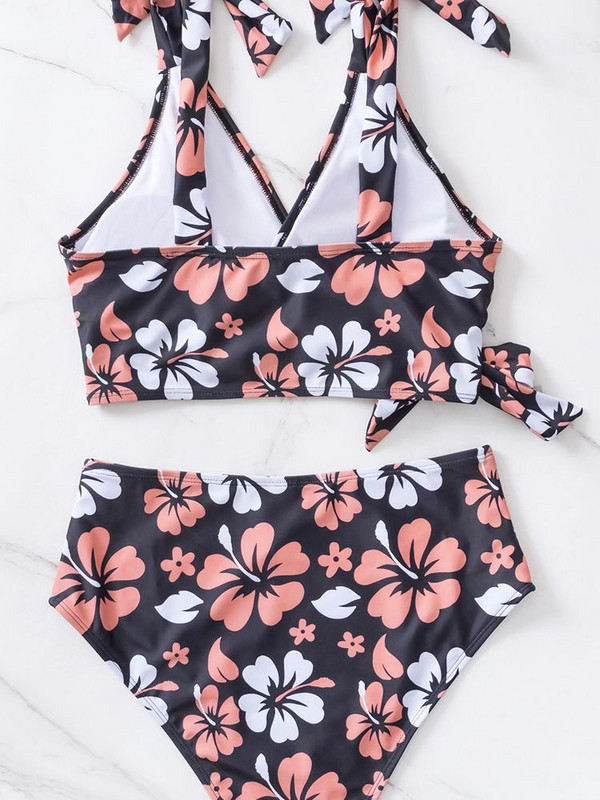 Vigorshely 2023 Costum de baie cu bretele sexy cu imprimeu Push Up Truss Up Costum de baie pentru femei, plajă, baie braziliană, îmbrăcăminte de baie