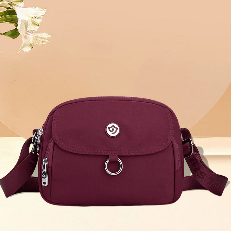 Τσάντα χιαστί μεγάλης χωρητικότητας νάιλον σύνθετη τσάντα ώμου Αναπνεύσιμη γυναικεία ανθεκτική ανθεκτική στις γρατσουνιές με φερμουάρ Ταξίδι για αγορές