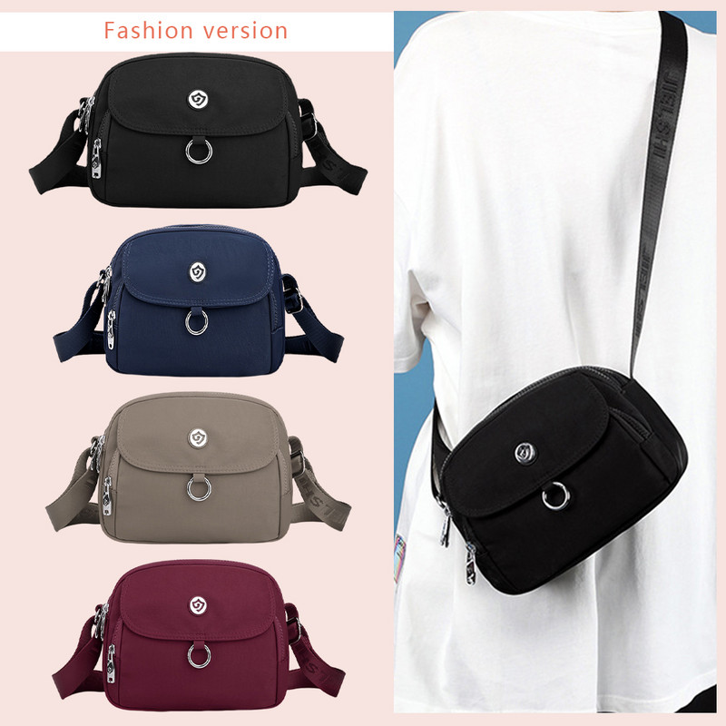 Τσάντα χιαστί μεγάλης χωρητικότητας νάιλον σύνθετη τσάντα ώμου Αναπνεύσιμη γυναικεία ανθεκτική ανθεκτική στις γρατσουνιές με φερμουάρ Ταξίδι για αγορές