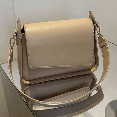 Moekaskott Naiste ühevärvilised käekotid PU-nahast vabaaja kaenlaaukott Naiste kaenlaaluste kotid Trendikas ülemise käepidemega käekott