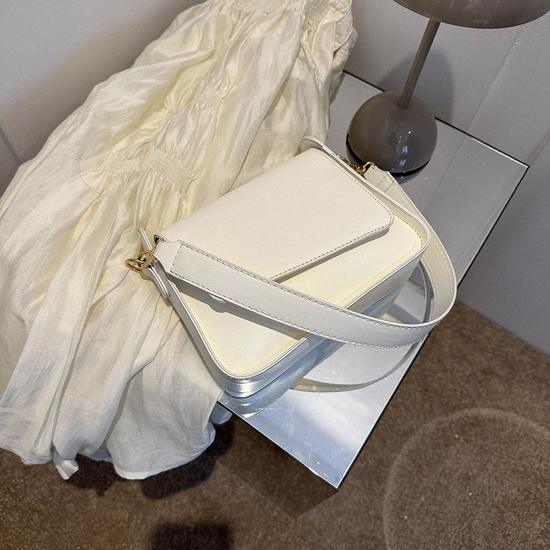 Moekaskott Naiste ühevärvilised käekotid PU-nahast vabaaja kaenlaaukott Naiste kaenlaaluste kotid Trendikas ülemise käepidemega käekott