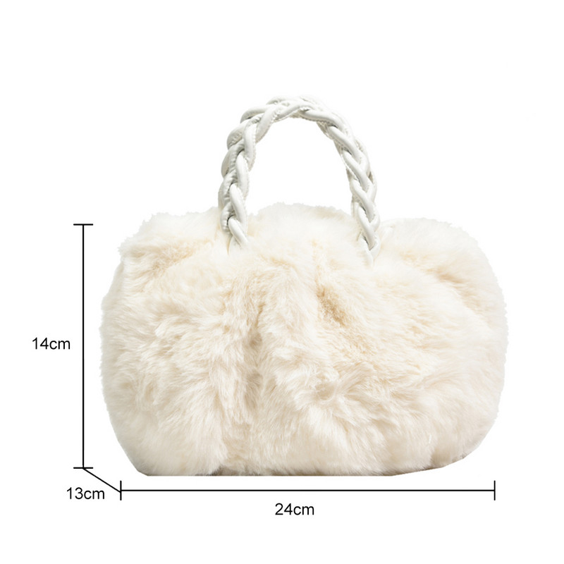 Dámska elegantná taška cez rameno, jednofarebná nadýchaná taška cez rameno, tkaná rúčka, crossbody kabelky, prenosné malé cestovné dievčenské tote