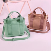 Μικρές τσάντες χιαστί από καμβά για γυναικείες μίνι τσάντες κουβά με επάνω λαβή Τσάντες μόδας Γυναικείες τσάντες ώμου Φορητές τσάντες αγορών