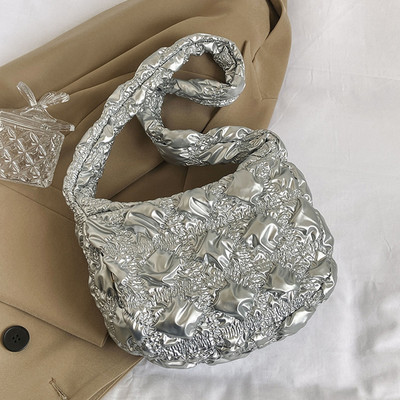 Γυναικείες τσάντες Hobos Τσάντα Cloud Τσάντα με πλισέ τσάντα μασχάλης για κορίτσι Τσάντες ώμου χιαστί Γυναικείες μικρές τσάντες τσάντα με καπιτονέ Cloud bag