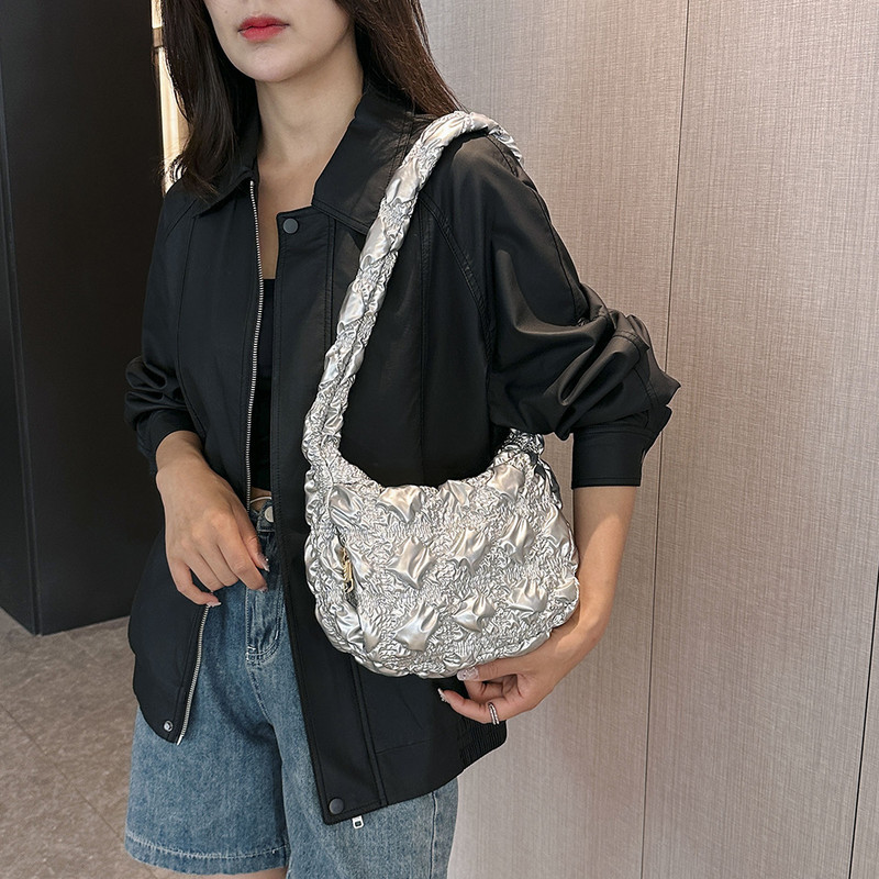 Γυναικείες τσάντες Hobos Τσάντα Cloud Τσάντα με πλισέ τσάντα μασχάλης για κορίτσι Τσάντες ώμου χιαστί Γυναικείες μικρές τσάντες τσάντα με καπιτονέ Cloud bag