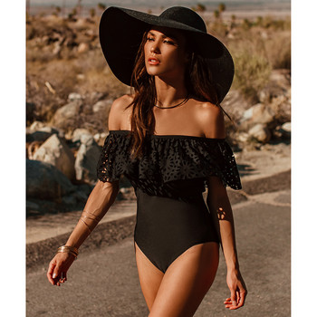 2023 Νέο Sexy Off The Shoulder Μαγιό Γυναικεία One Piece Γυναικείο μαγιό Ruffle Monokini Swim Wear XL