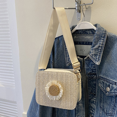 Γυναικεία τσάντα ώμου Μονόχρωμη τσάντα γυναικεία τσάντα τσάντα τσαντάκι πλεκτό με ρυθμιζόμενους ιμάντες ώμου μονόχρωμο PU Classic στυλ για εξωτερικούς χώρους