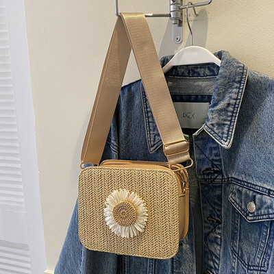 Γυναικεία τσάντα ώμου Μονόχρωμη τσάντα γυναικεία τσάντα τσάντα τσαντάκι πλεκτό με ρυθμιζόμενους ιμάντες ώμου μονόχρωμο PU Classic στυλ για εξωτερικούς χώρους