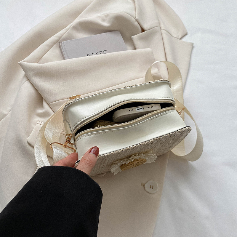 Γυναικεία τσάντα ώμου Μονόχρωμη τσάντα γυναικεία τσάντα τσάντα τσαντάκι πλεκτό με ρυθμιζόμενους ιμάντες ώμου μονόχρωμο PU Classic στυλ για εξωτερικούς χώρους