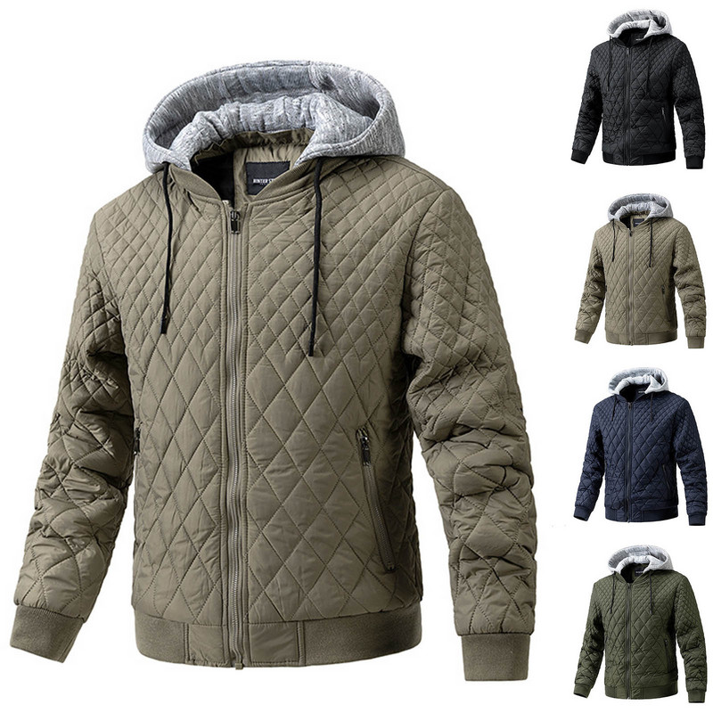 Ανδρικά Ρούχα Ανδρικά Ανδρικά Παλτό Ελαφριά Ζεστή Εφαρμογή Μπουφάν Ανεμοδράστη Ανδρική Λεπτή Κουκούλα Ενεργή Κουκούλα με Εξωτερικά Μπουφάν