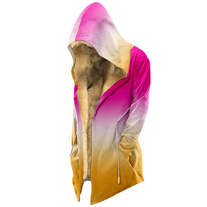 Jachetă pentru bărbați din catifea atletică din lână Culoare medie spre simplă, solidă, în jachetă Jachetă, toamnă lungă, mare, groasă pentru bărbați