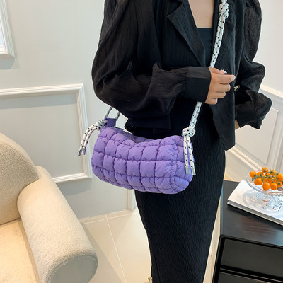 Női válltáska Luxus tervező nylon hordtáska nagy kapacitású Crossbody táska Alkalmi egyszerű női ingázó kézitáska vásárlói táska