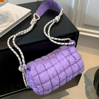Dámska taška cez rameno, luxusná dizajnérska nylonová taška cez rameno, veľká kapacita, crossbody taška, ležérna jednoduchá dámska kabelka na dochádzanie, nákupná taška
