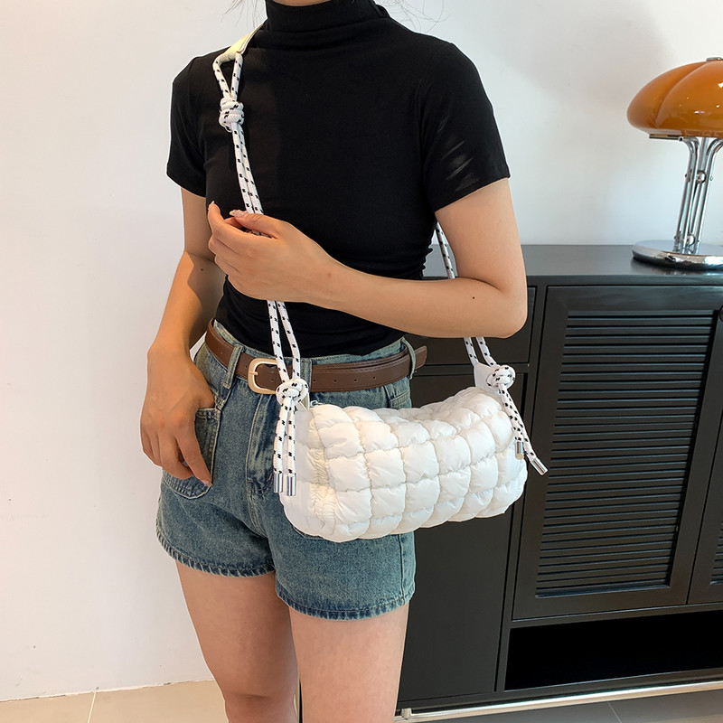 Dámska taška cez rameno, luxusná dizajnérska nylonová taška cez rameno, veľká kapacita, crossbody taška, ležérna jednoduchá dámska kabelka na dochádzanie, nákupná taška