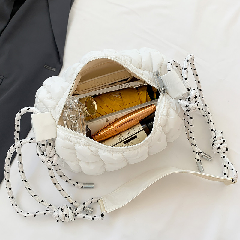Dámska taška cez rameno, luxusná dizajnérska nylonová taška cez rameno, veľká kapacita, crossbody taška, ležérna jednoduchá dámska kabelka na dochádzanie, nákupná taška