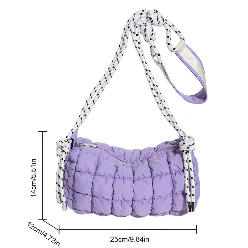 Dámska taška cez rameno, luxusná dizajnérska nylonová taška cez rameno, veľká kapacita, crossbody taška, ležérna jednoduchá dámska kabelka na dochádzanie, nákupná taška