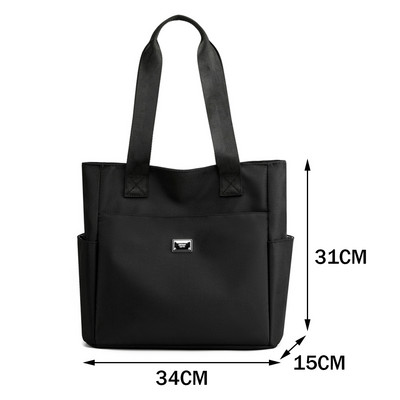 Dámska kabelka, nylonová taška na dochádzanie, viacero vreciek, veľká kapacita, ležérna, módna, prenosná, jednoduchá, elegantná na víkendovú dovolenku