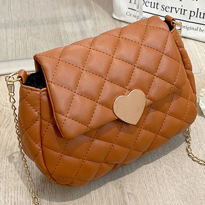 Γυναικεία τσάντα ώμου Lingge Μονόχρωμη μοντέρνα τσάντα Messenger Ρυθμιζόμενος ιμάντας ώμου PU Δερμάτινη αφαιρούμενη τσάντα για κορίτσια καθημερινής συνάντησης