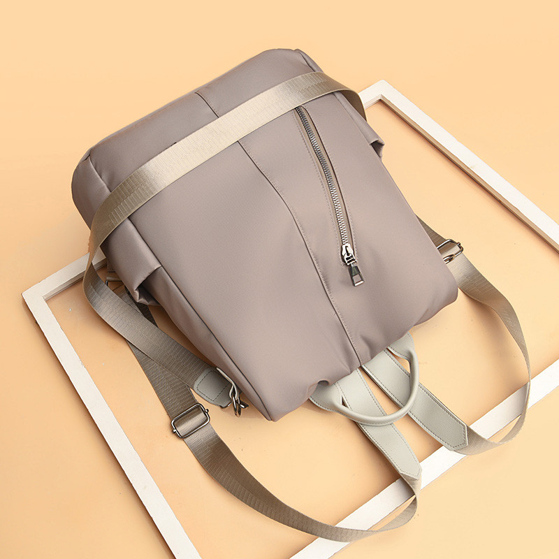Disainer naiste seljakotid vargusvastased seljakotid lahtised vabaaja õpilaste koolikotid, diagonaalne tõmblukk, dekoratiivsed naiste õlakotid