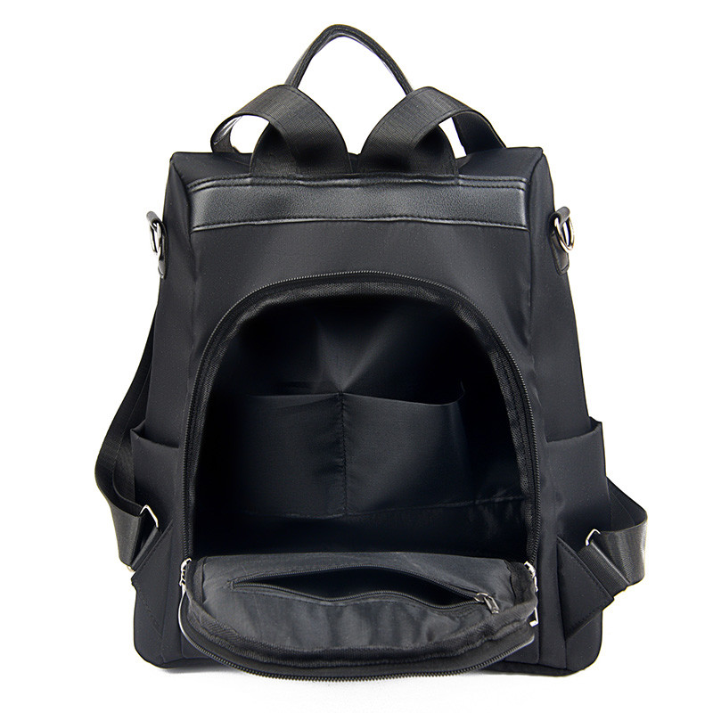 Disainer naiste seljakotid vargusvastased seljakotid lahtised vabaaja õpilaste koolikotid, diagonaalne tõmblukk, dekoratiivsed naiste õlakotid